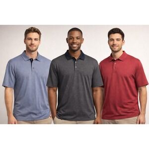 Gary Player Striped Polo Shirt Mens L Lot 3 Golf Casual Preppy Classic Athletic